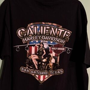 Harley-Davidson SAN ANTONIO Black Tee with Vintage Graphic SIZE XL NEW!